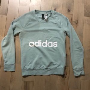 Light blue adidas crew neck